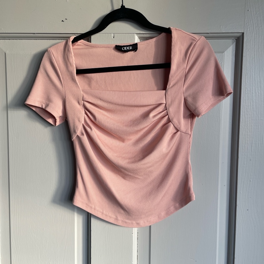 Cider Blush Pink Crop Top